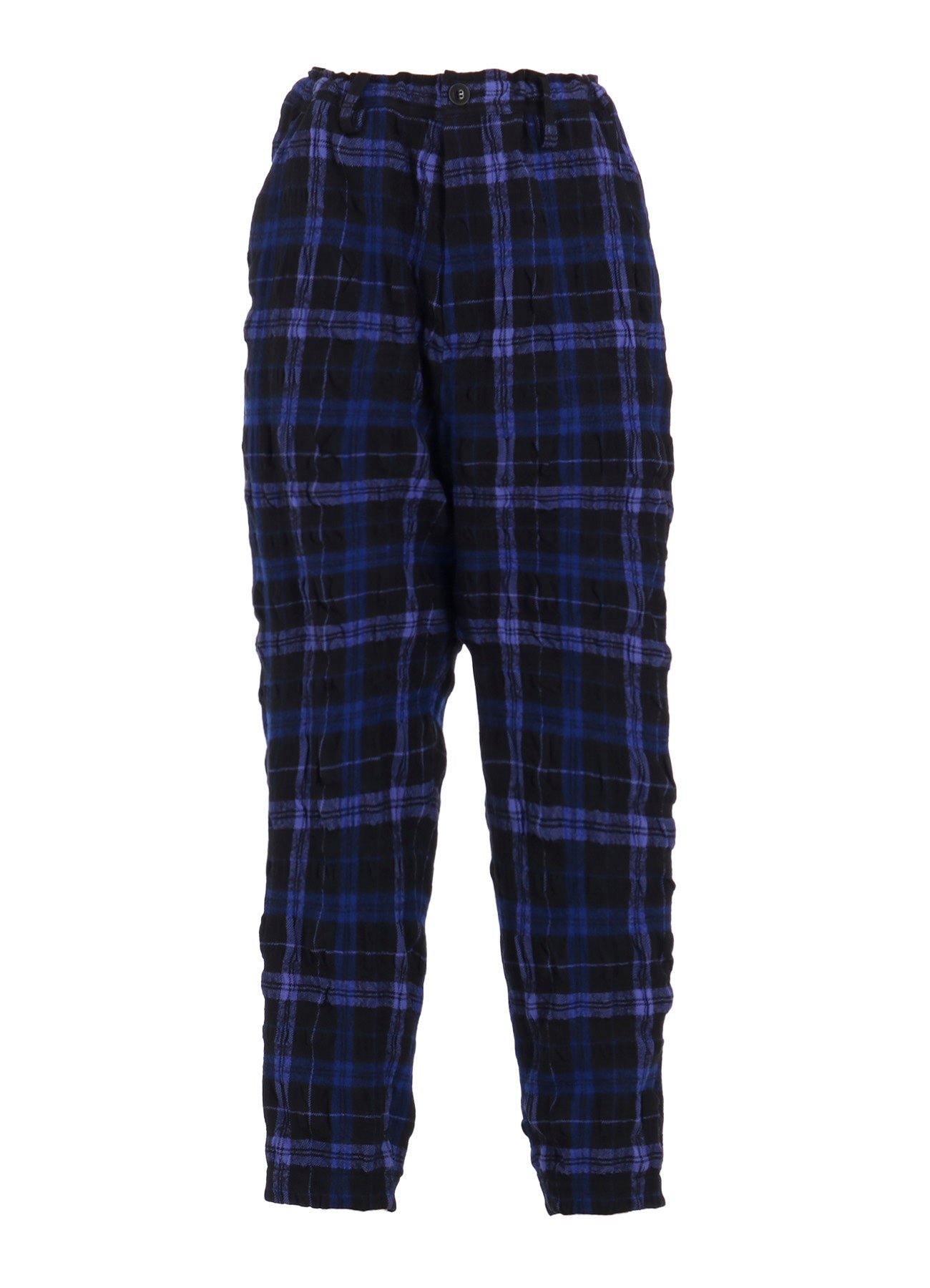 MILLED WOOL COTTON PLAID PANTS – THE SHOP YOHJI YAMAMOTO