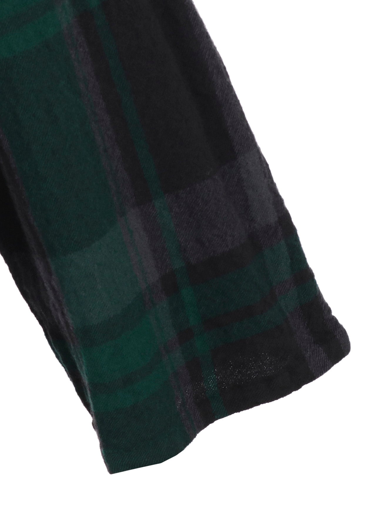 MILLED WOOL PLAID PANTS