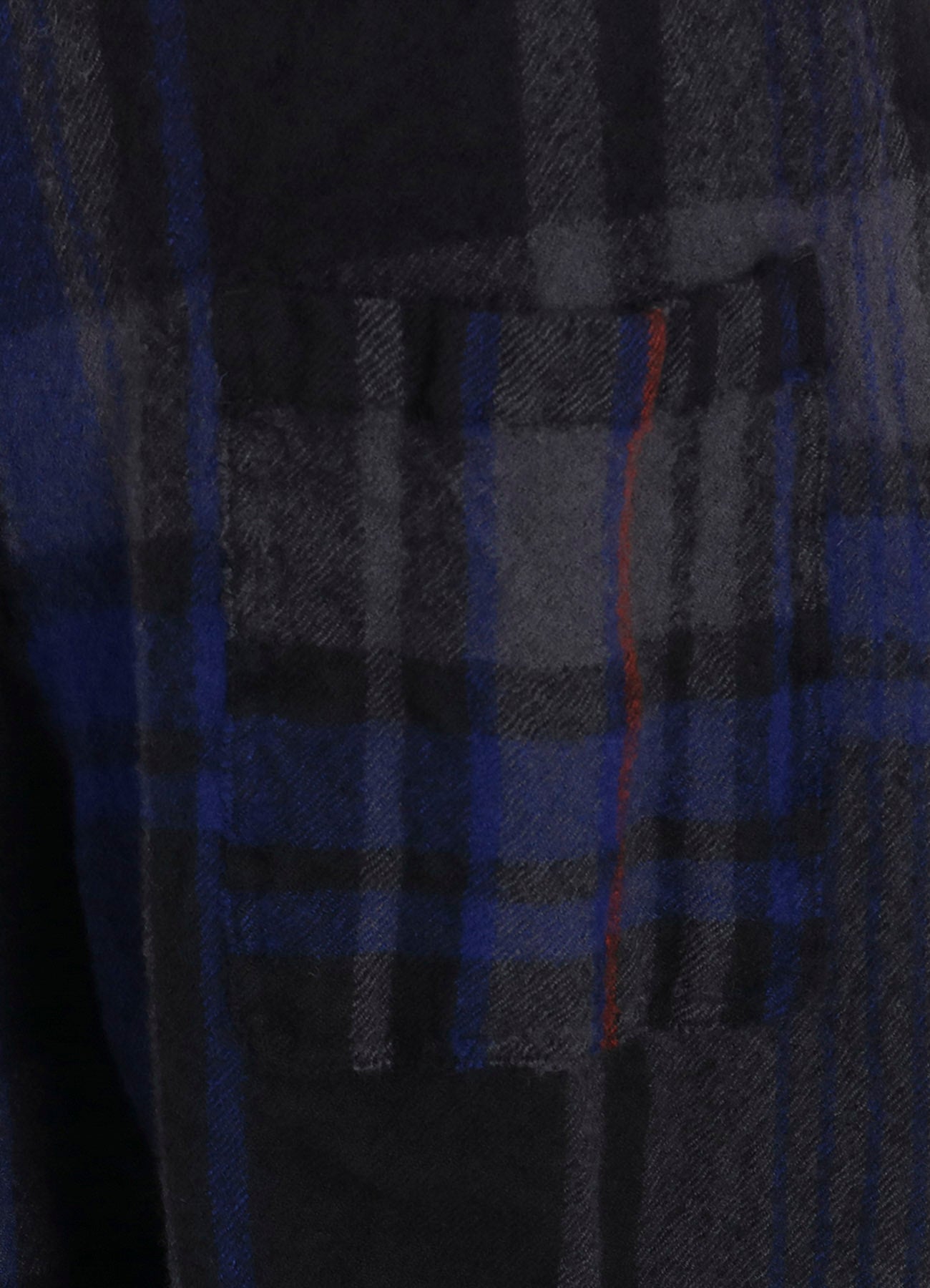 MILLED WOOL PLAID PANTS