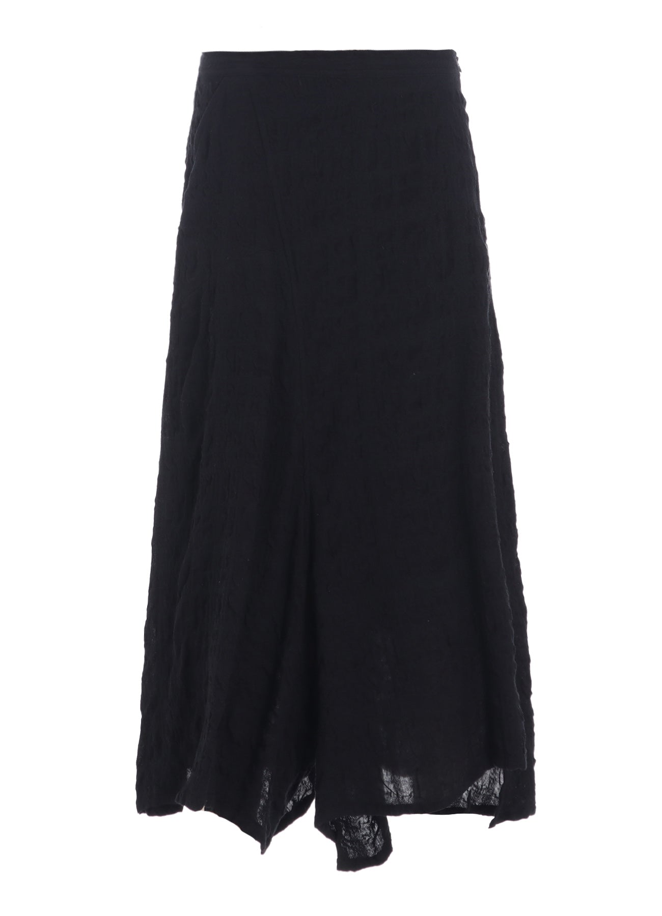 MILLED COTTON WOOL PLAID SKIRT PANTS