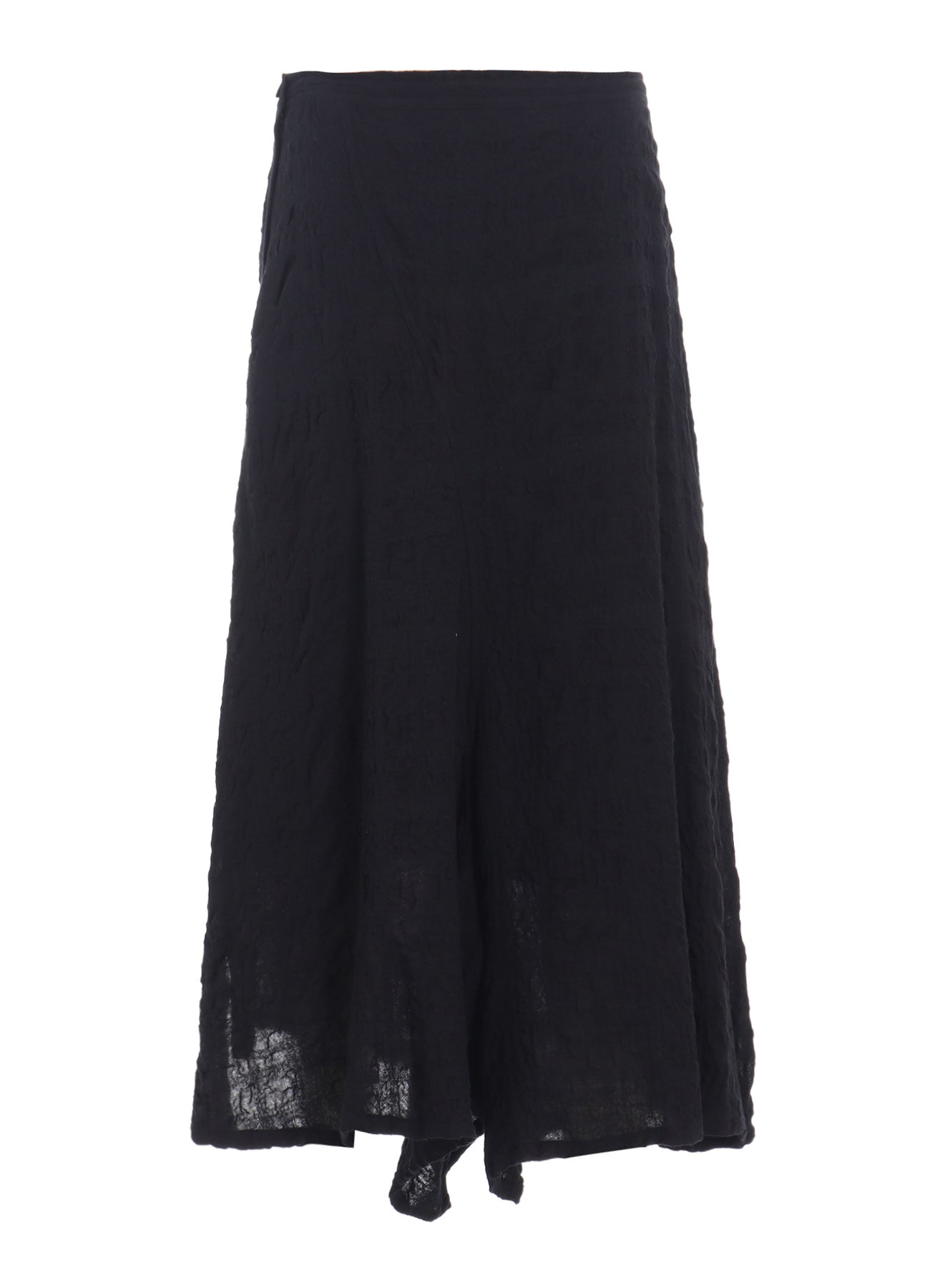 MILLED COTTON WOOL PLAID SKIRT PANTS