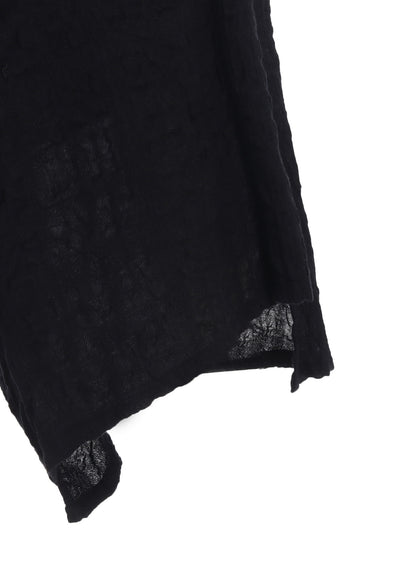 MILLED COTTON WOOL PLAID SKIRT PANTS