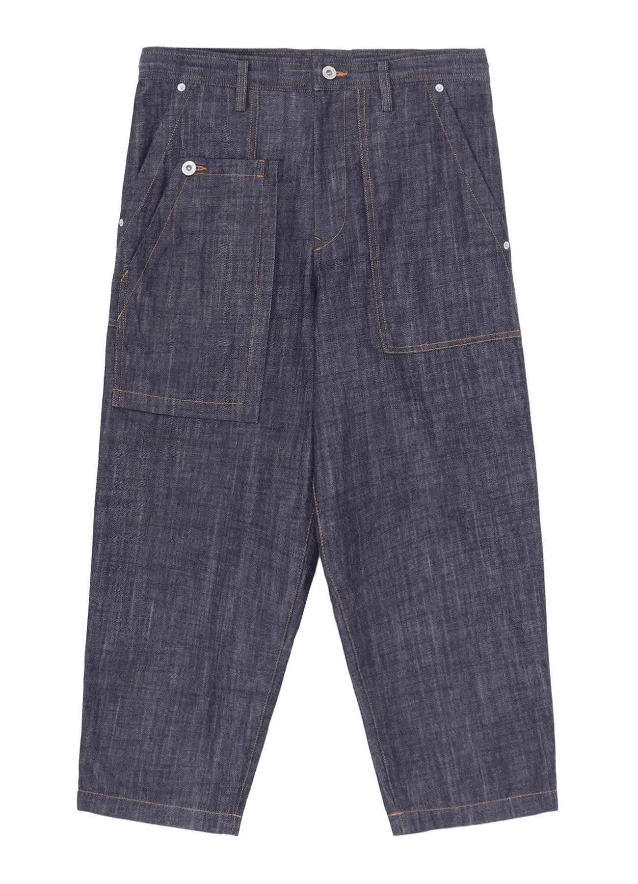 80OZ DENIM PATCHED-POCKET PANTS – THE SHOP YOHJI YAMAMOTO