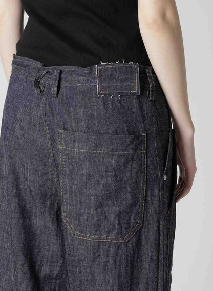 80OZ DENIM PATCHED-POCKET PANTS
