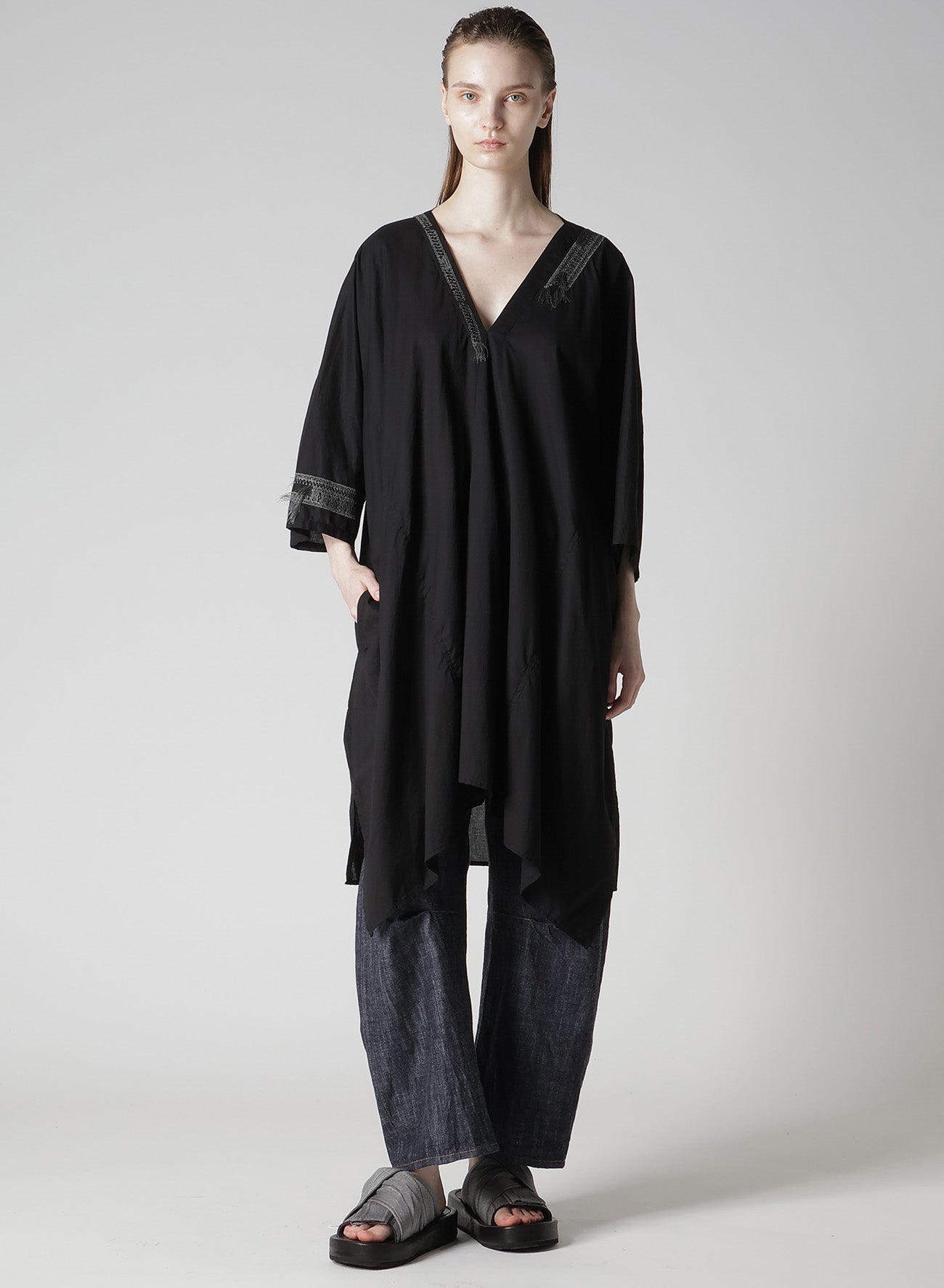 80OZ DENIM WIDE PANTS