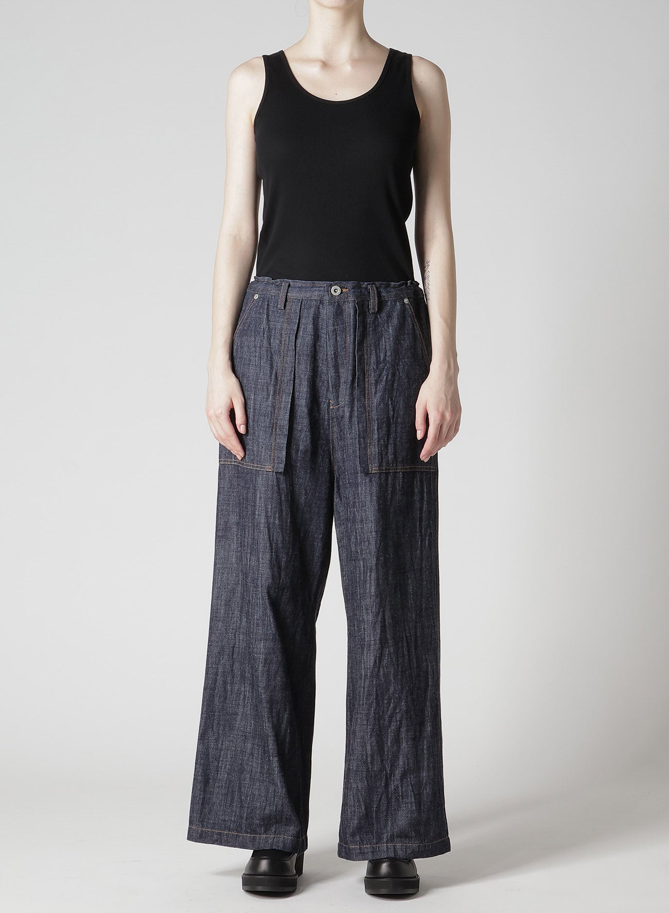 80OZ DENIM LONG STRAIGHT PANTS – THE SHOP YOHJI YAMAMOTO