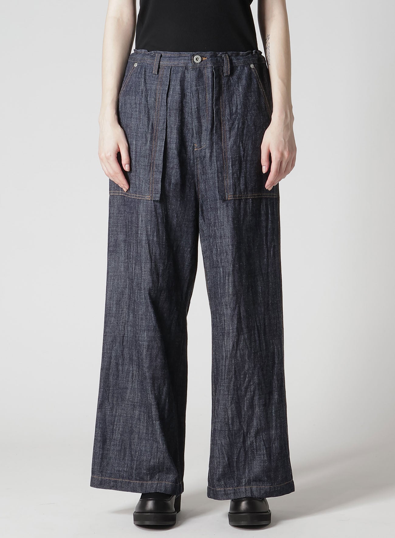 80OZ DENIM LONG STRAIGHT PANTS – THE SHOP YOHJI YAMAMOTO