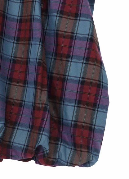 TWILL PLAID SKIRT