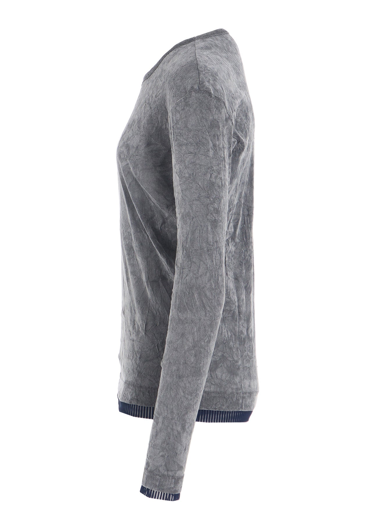 FLOCKED TULLE ROUND NECK T