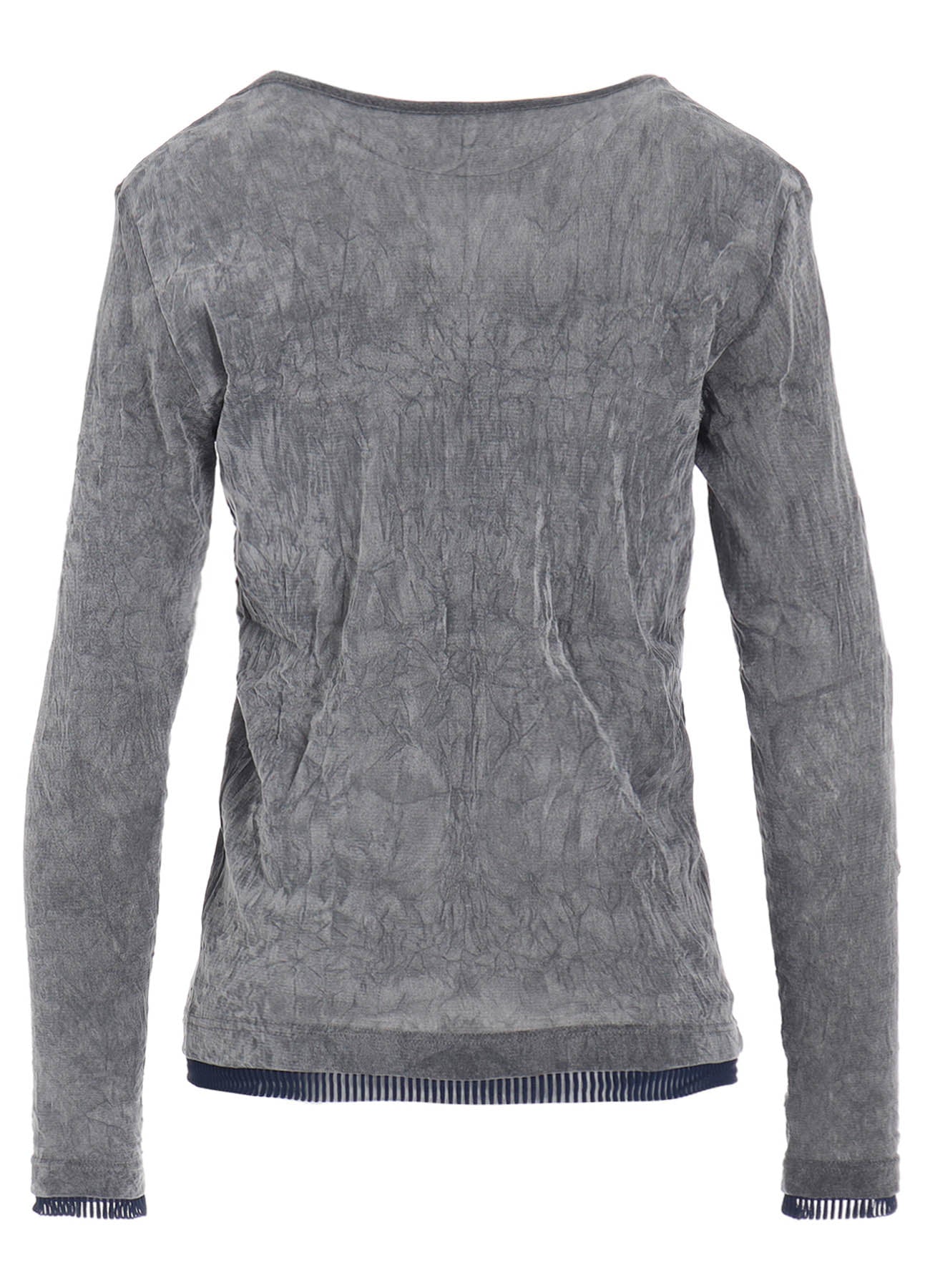 FLOCKED TULLE ROUND NECK T