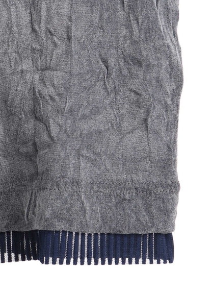 FLOCKED TULLE ROUND NECK T