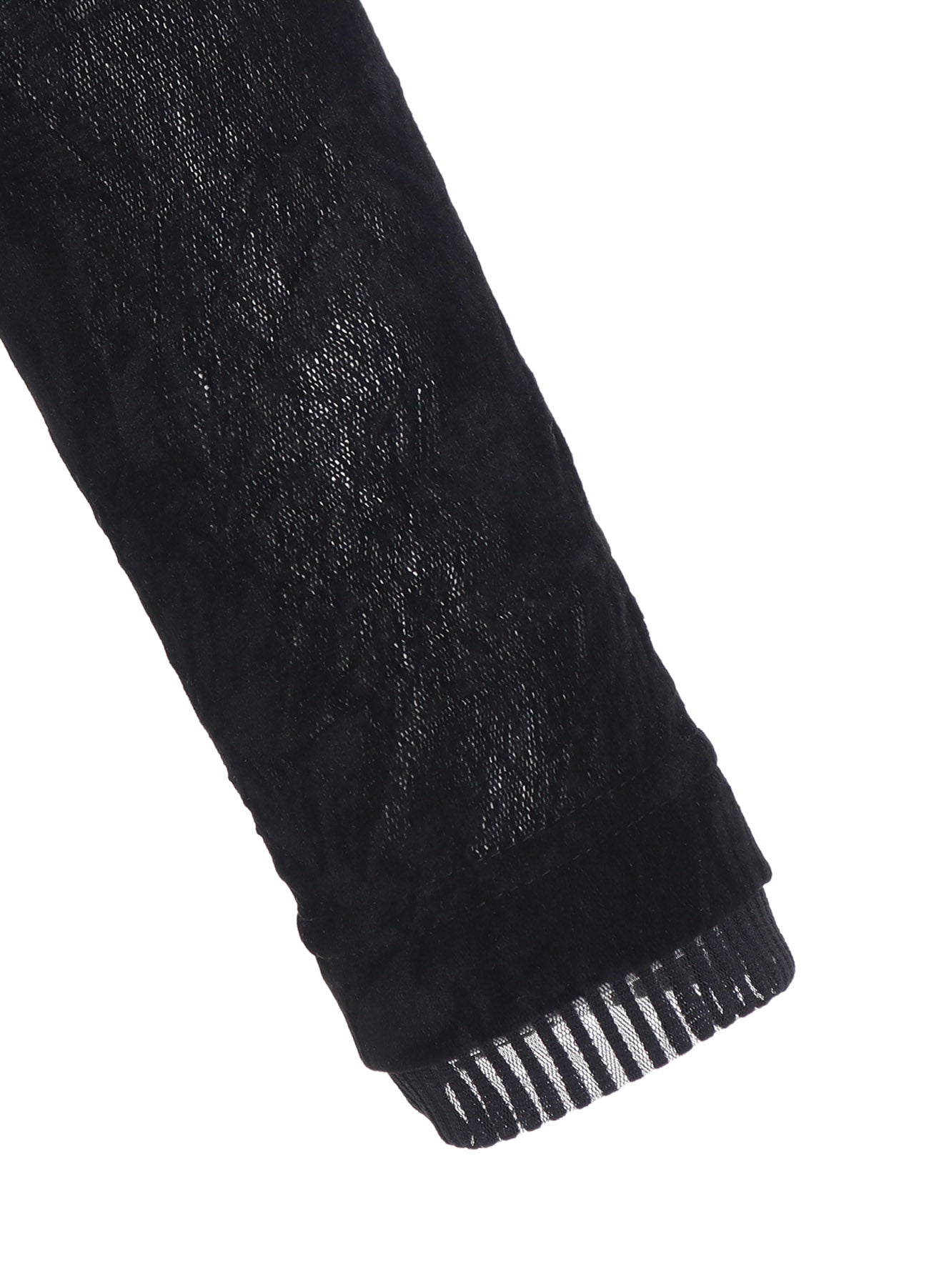 FLOCKED TULLE ROUND NECK T