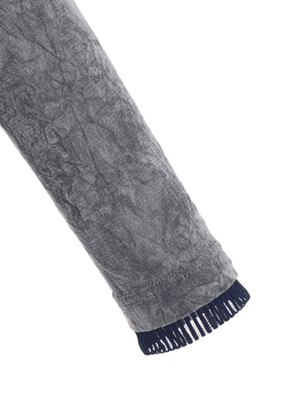 FLOCKED TULLE HIGH NECK T