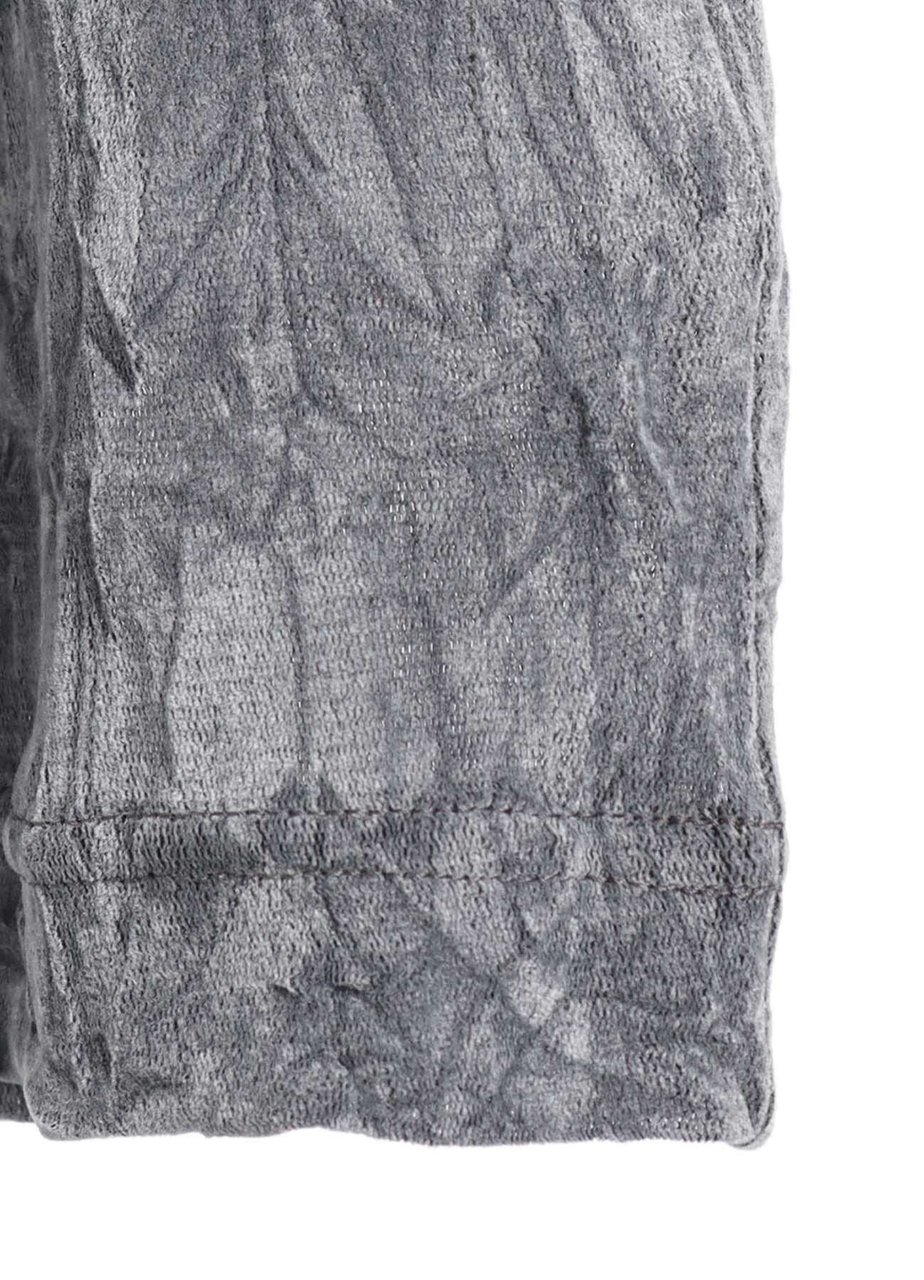 FLOCKED TULLE HIGH NECK T