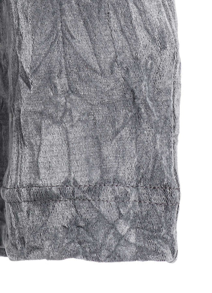 FLOCKED TULLE HIGH NECK T