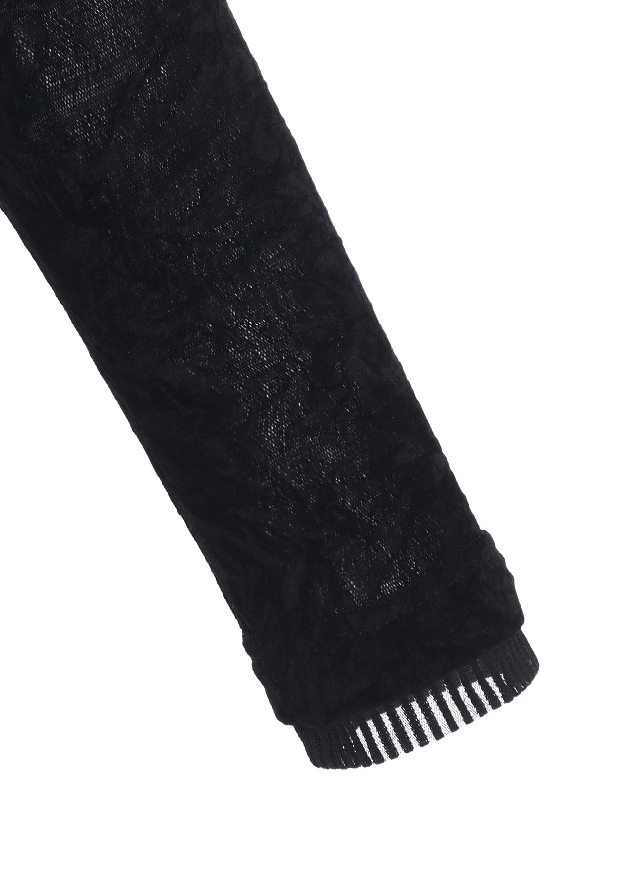 FLOCKED TULLE HIGH NECK T