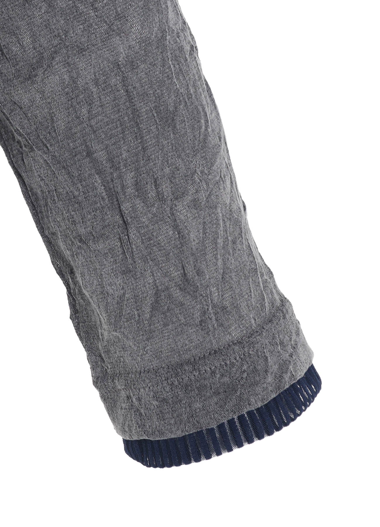 FLOCKED TULLE ROUND NECK WIDE  T