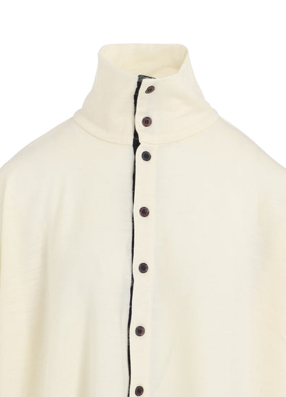 MILLED PLAID WOOL CARDIGAN