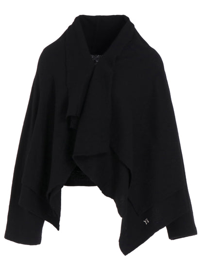 MILLED WOOL CARDIGAN