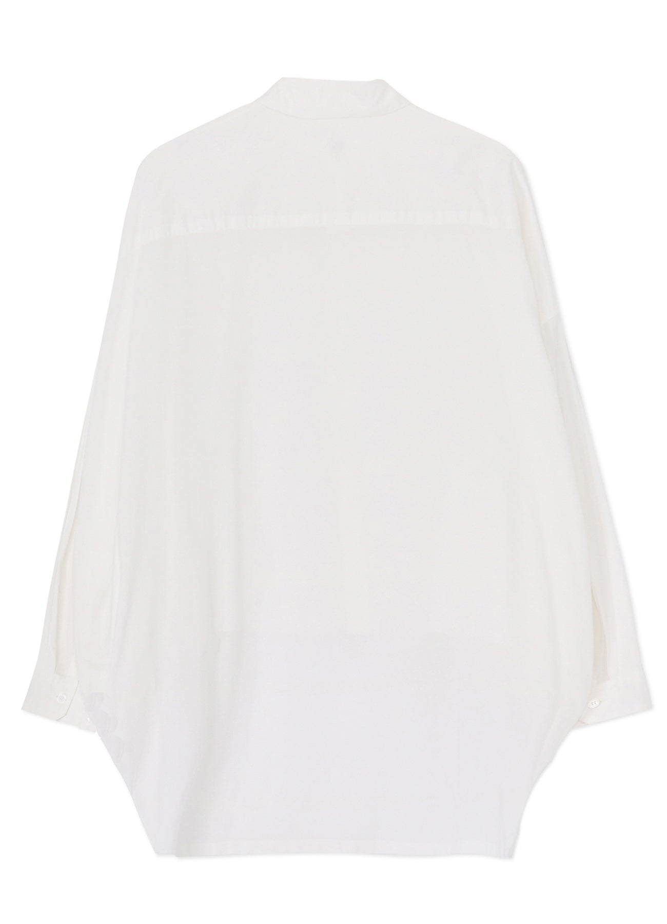 [Y's BORN PRODUCT] THIN COTTON TWILL DOUBLE FRONT OVERSIZED SHIRT