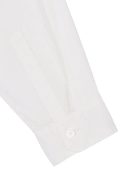 [Y's BORN PRODUCT] THIN COTTON TWILL DOUBLE FRONT OVERSIZED SHIRT