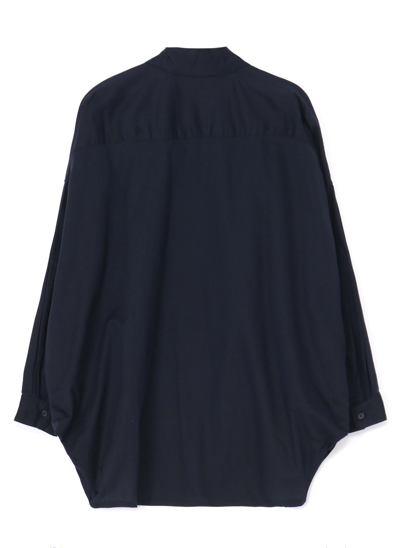 [Y's BORN PRODUCT] THIN COTTON TWILL DOUBLE FRONT OVERSIZED SHIRT