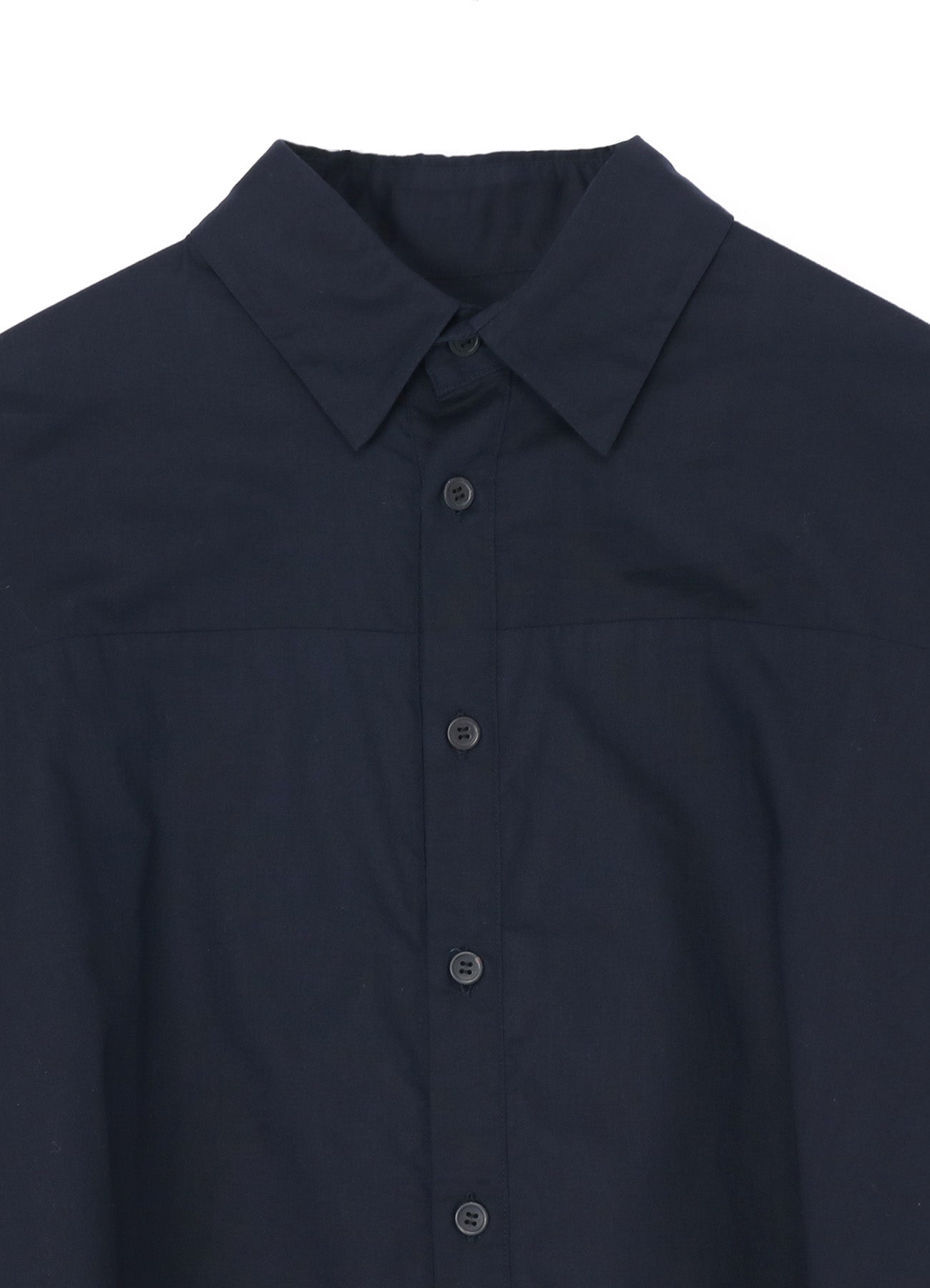 [Y's BORN PRODUCT] THIN COTTON TWILL DOUBLE FRONT OVERSIZED SHIRT