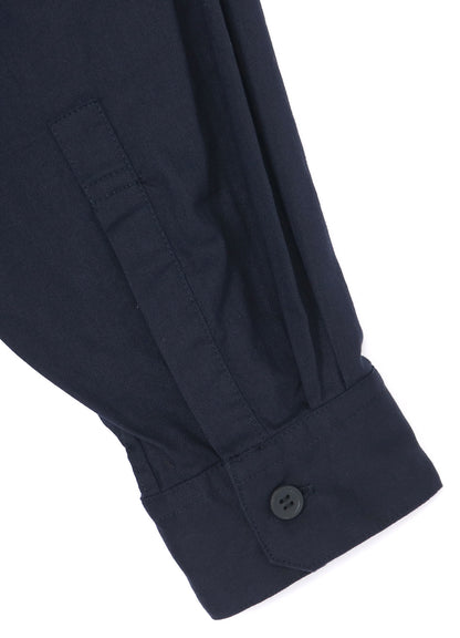 [Y's BORN PRODUCT] THIN COTTON TWILL DOUBLE FRONT OVERSIZED SHIRT