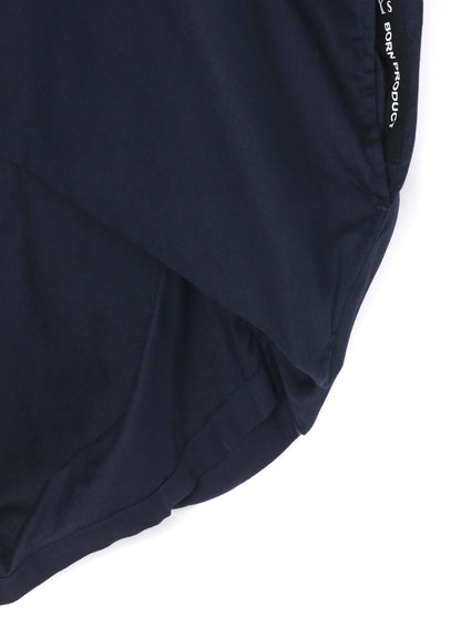 [Y's BORN PRODUCT] THIN COTTON TWILL DOUBLE FRONT OVERSIZED SHIRT