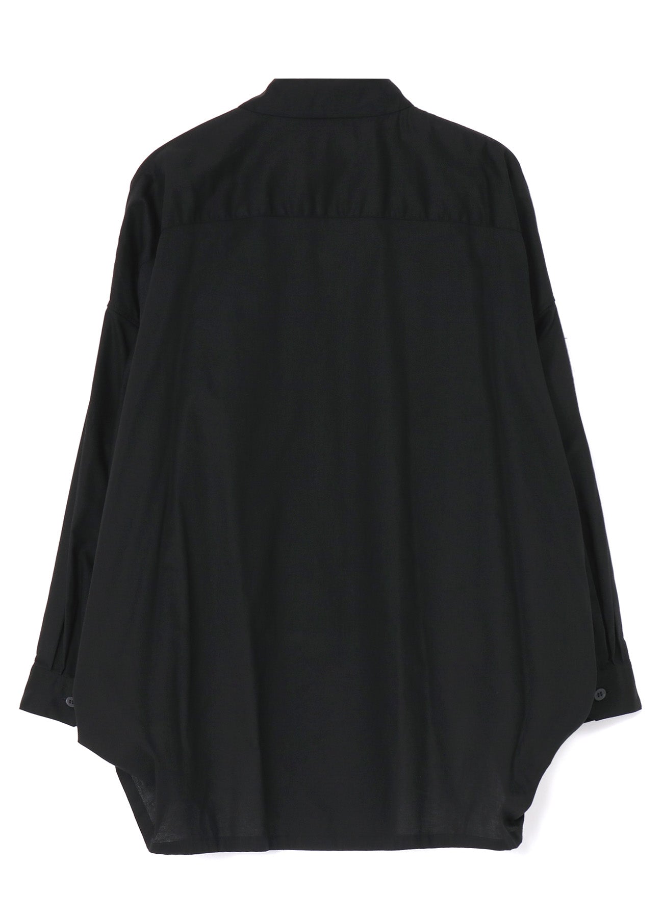 [Y's BORN PRODUCT] THIN COTTON TWILL DOUBLE FRONT OVERSIZED SHIRT