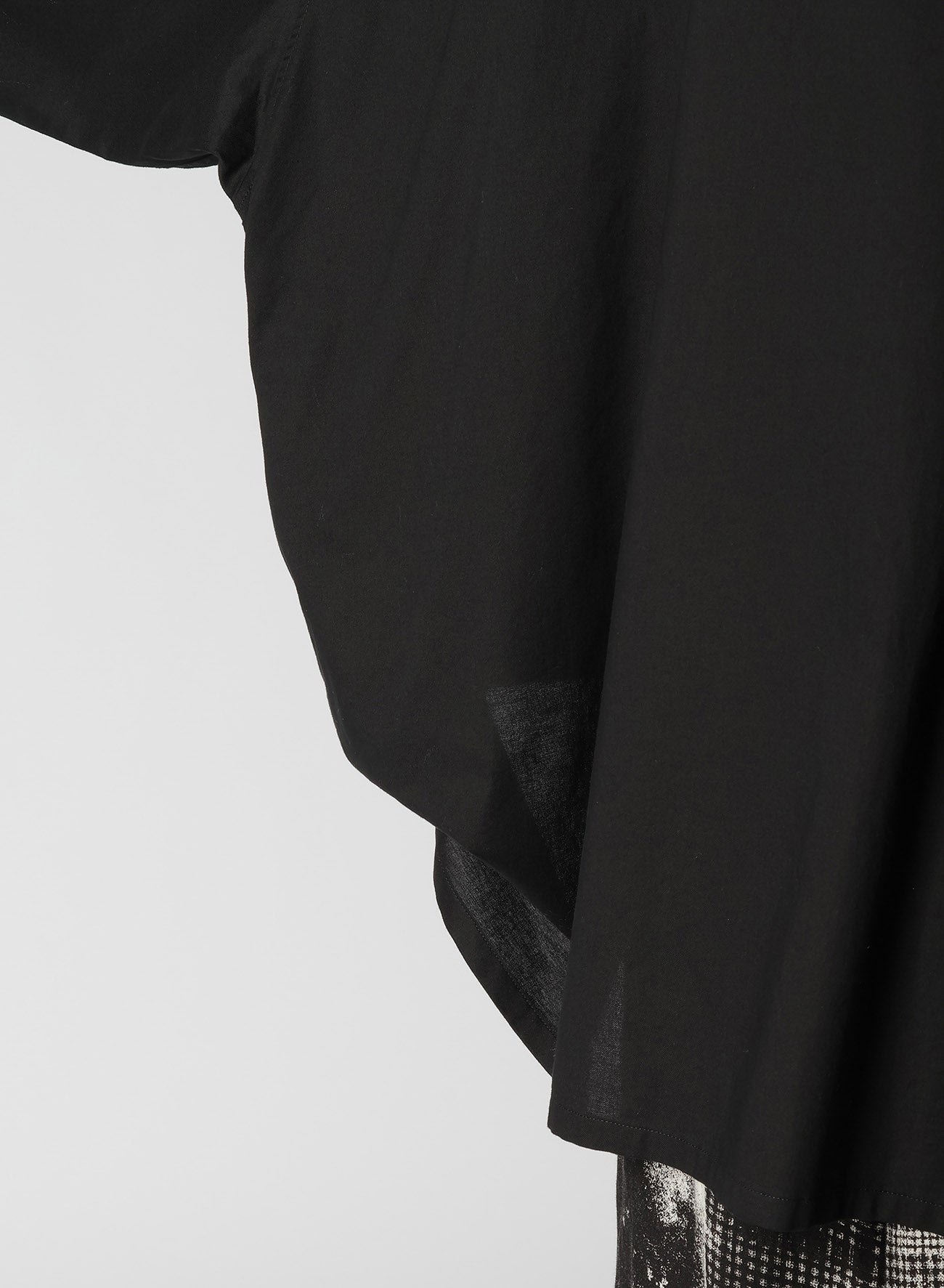 [Y's BORN PRODUCT] THIN COTTON TWILL DOUBLE FRONT OVERSIZED SHIRT