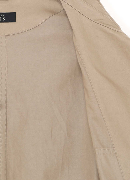 [Y's BORN PRODUCT] COTTON TWILL LONG CAPE COAT
