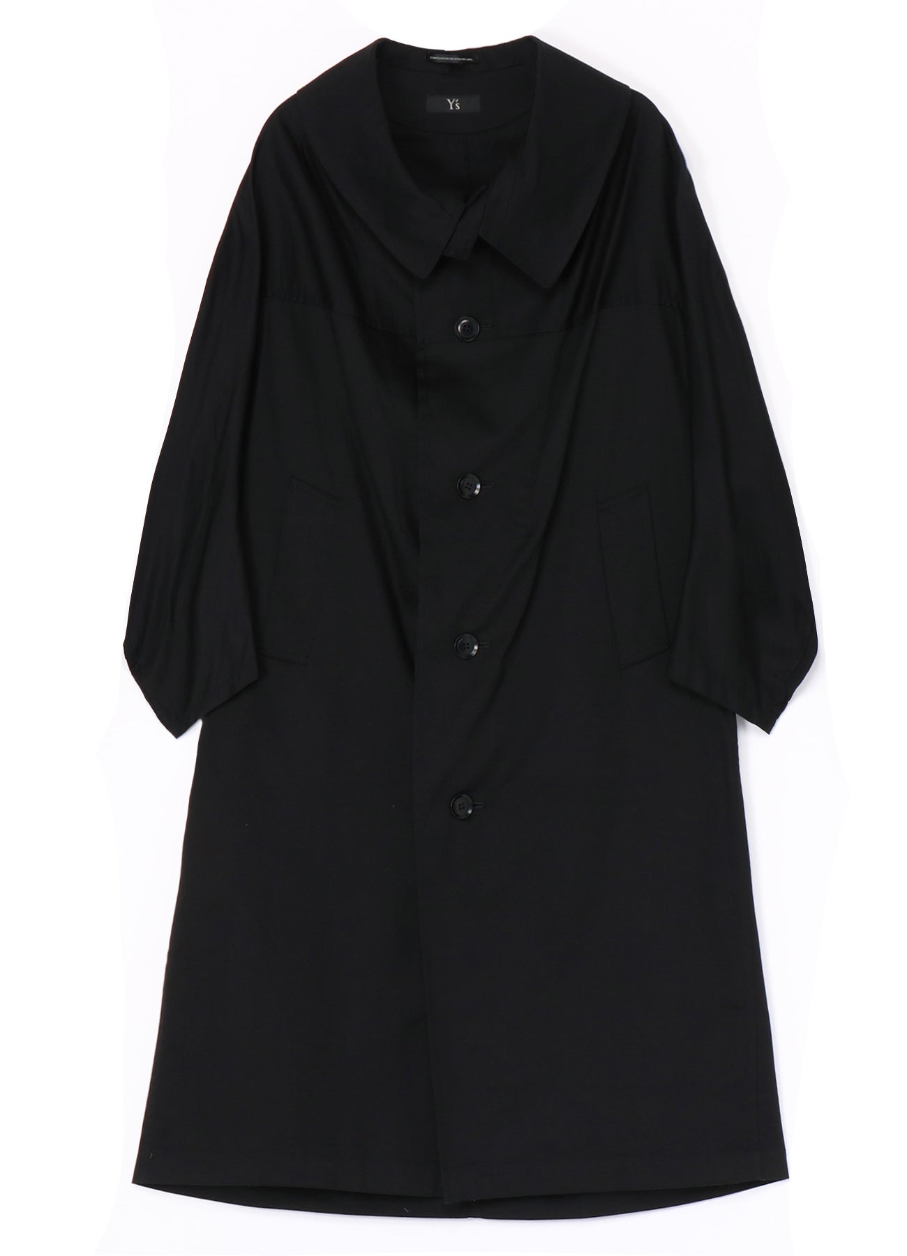 [Y's BORN PRODUCT] COTTON TWILL LONG CAPE COAT