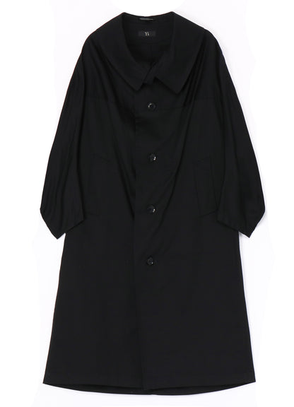 [Y's BORN PRODUCT] COTTON TWILL LONG CAPE COAT