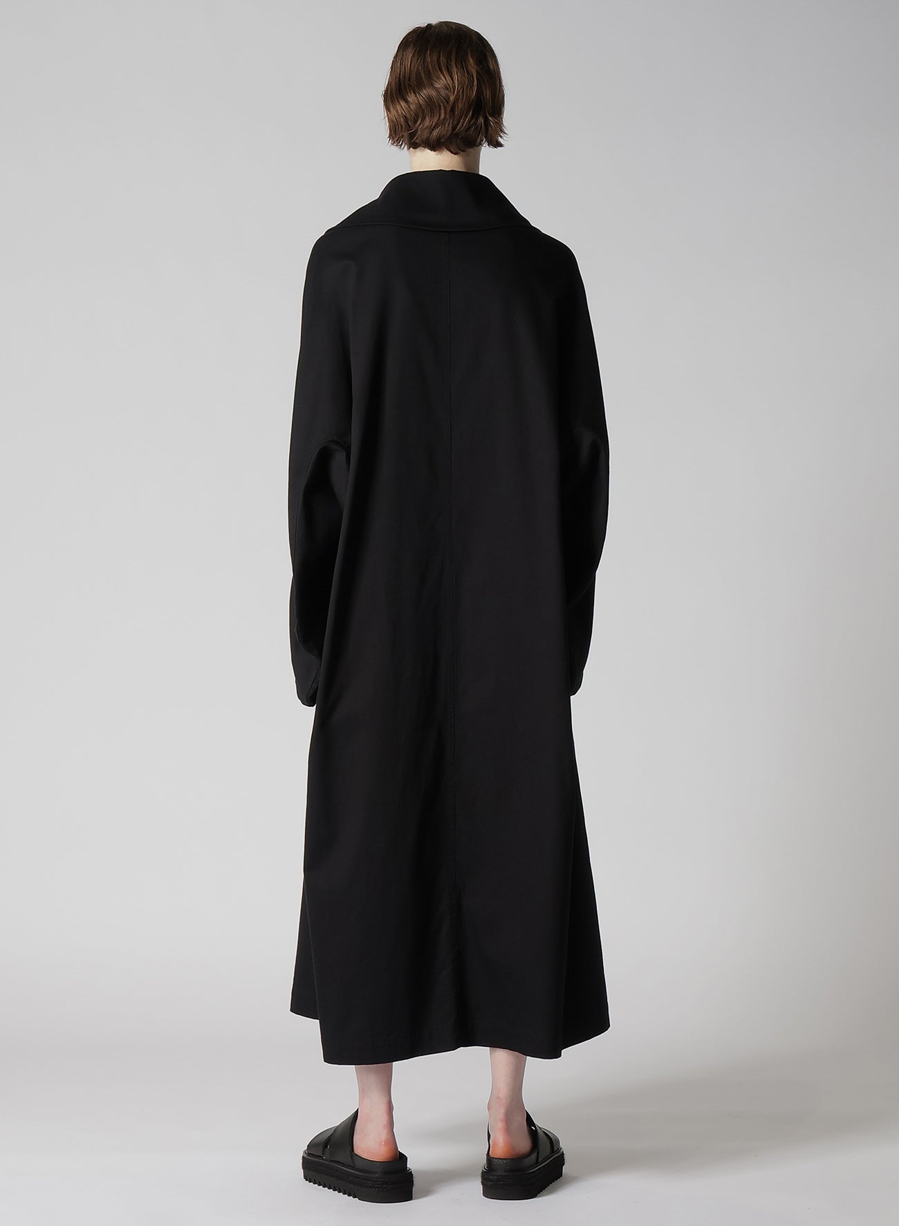 [Y's BORN PRODUCT] COTTON TWILL LONG CAPE COAT