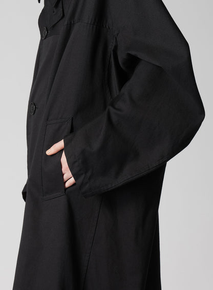 [Y's BORN PRODUCT] COTTON TWILL LONG CAPE COAT