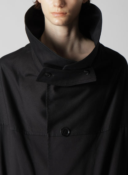 [Y's BORN PRODUCT] COTTON TWILL LONG CAPE COAT