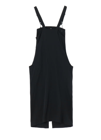 WOOL GABARDINE ZIPPER DRESS