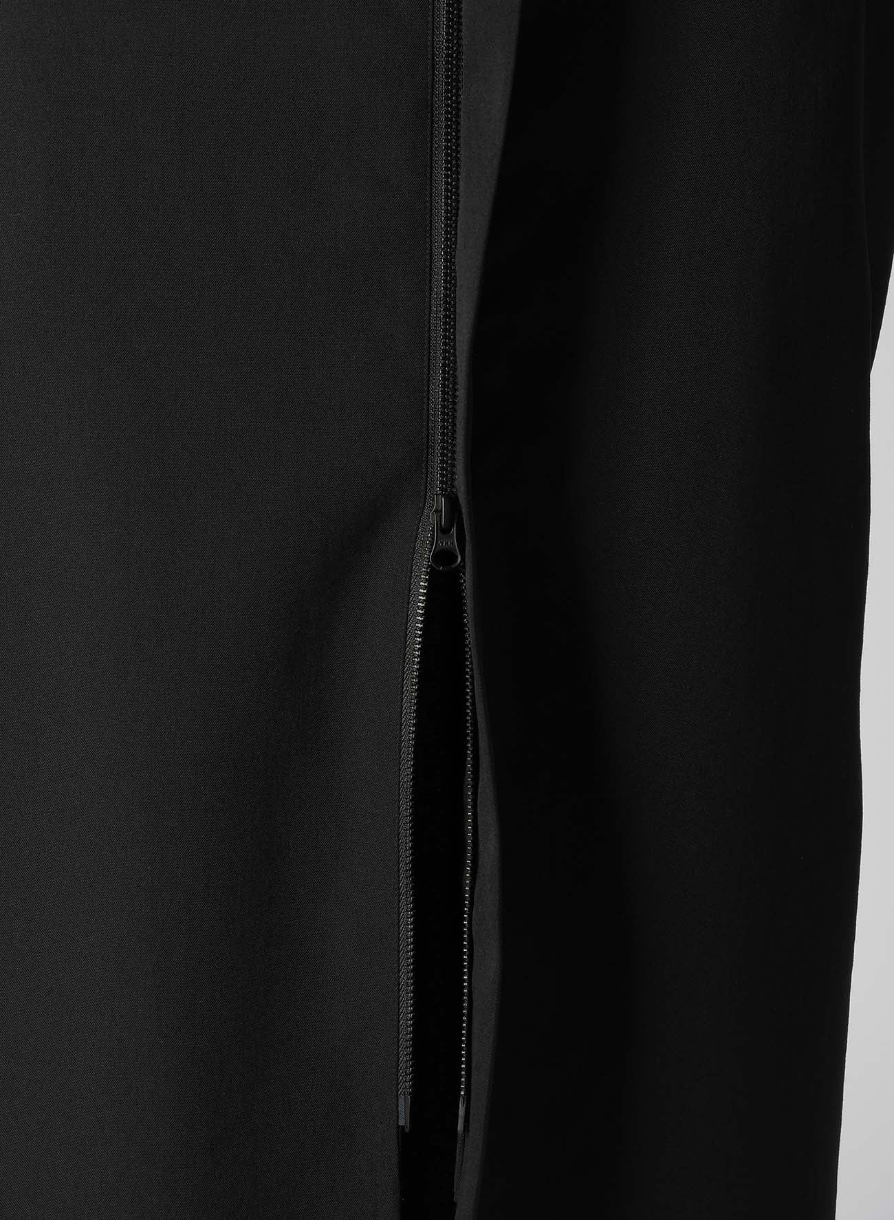 WOOL GABARDINE ZIPPER DRESS