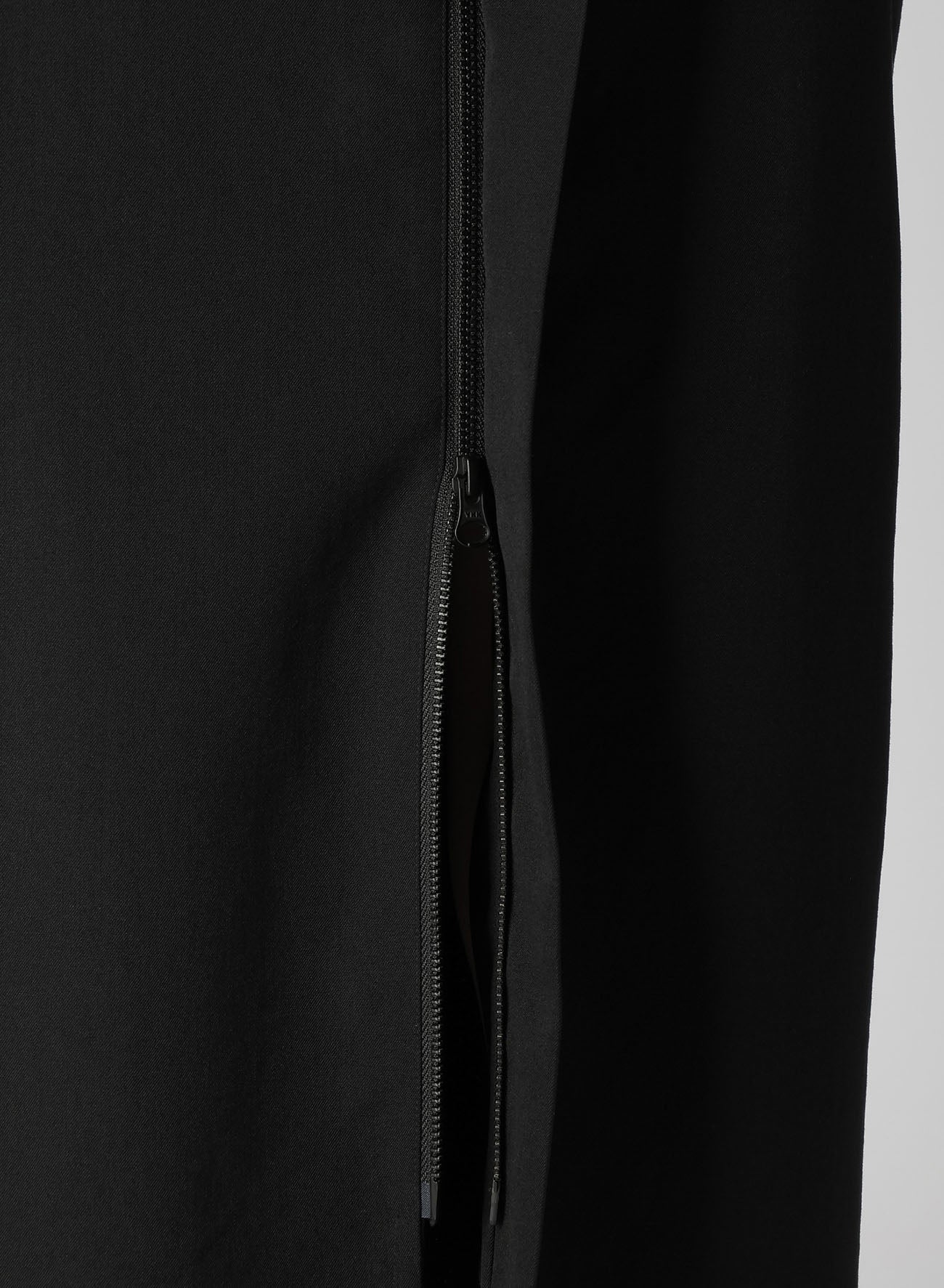 WOOL GABARDINE ZIPPER DRESS