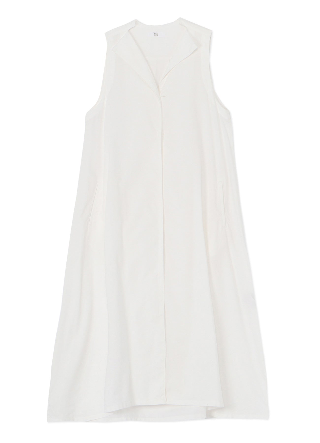 [Y's BORN PRODUCT] THIN COTTON TWILL SLEEVELESS DRESS