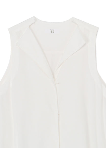 [Y's BORN PRODUCT] THIN COTTON TWILL SLEEVELESS DRESS
