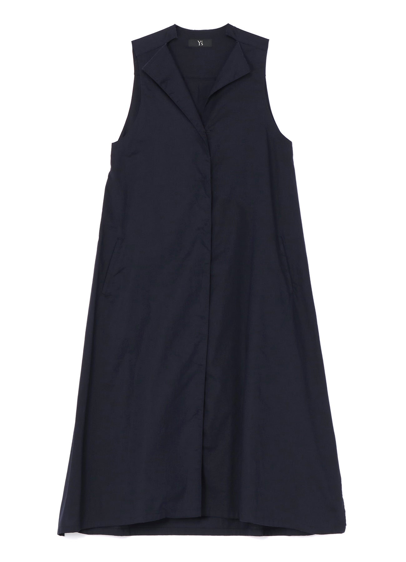 [Y's BORN PRODUCT] THIN COTTON TWILL SLEEVELESS DRESS