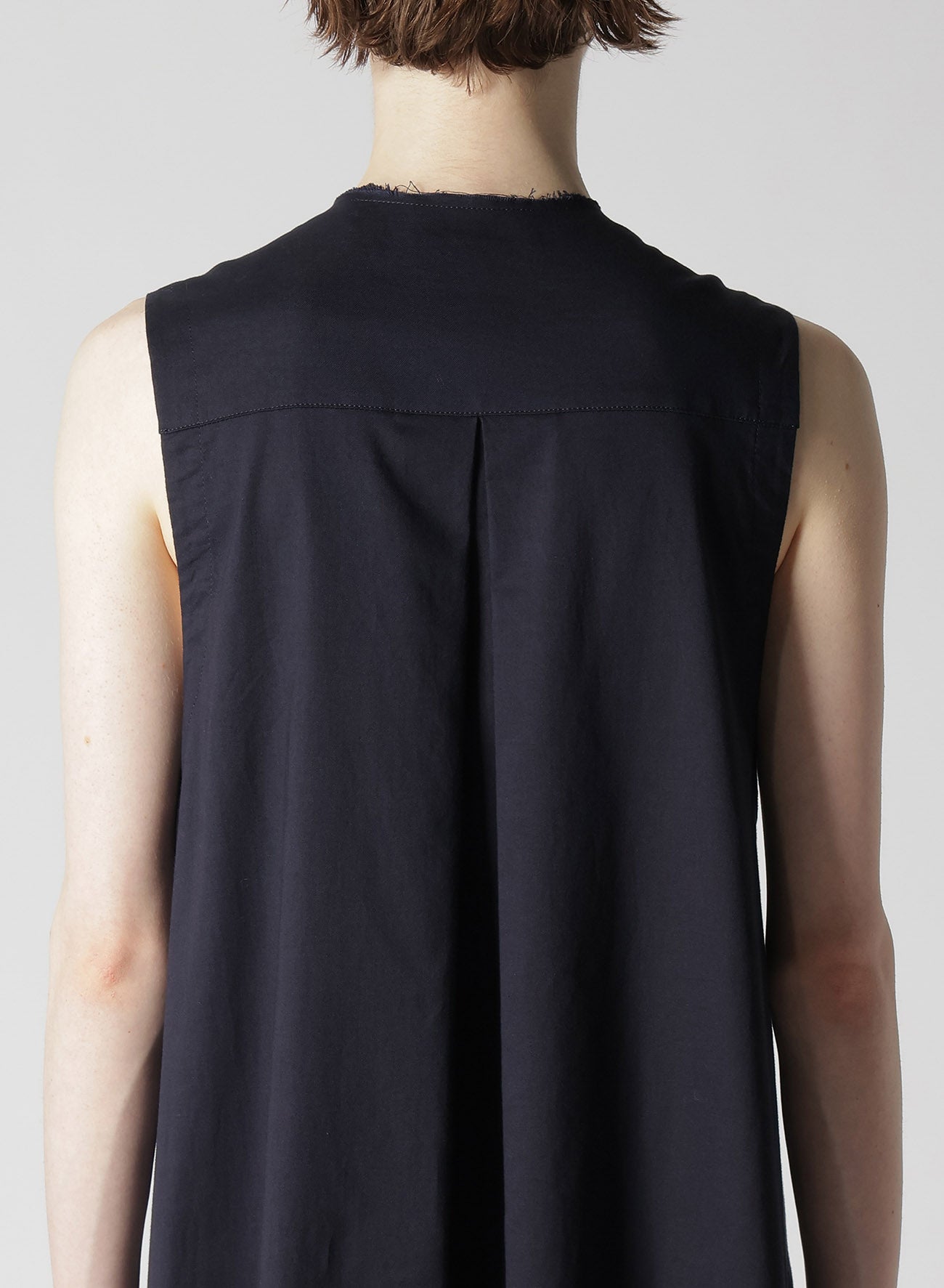 [Y's BORN PRODUCT] THIN COTTON TWILL SLEEVELESS DRESS