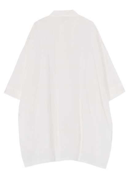 [Y's BORN PRODUCT] THIN COTTON TWILL OVERSIZED DRESS