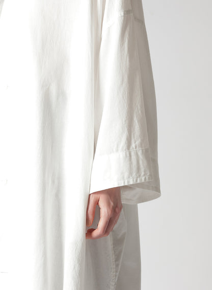 [Y's BORN PRODUCT] THIN COTTON TWILL OVERSIZED DRESS