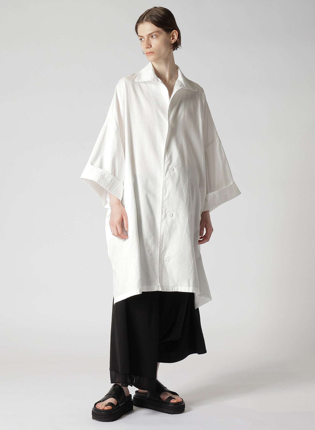 Y's BORN PRODUCT] THIN COTTON TWILL OVERSIZED DRESS – THE SHOP YOHJI  YAMAMOTO