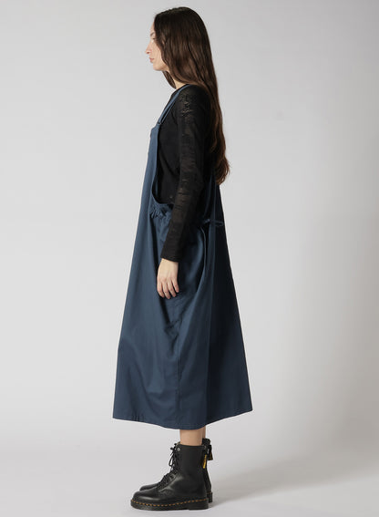 [Y's BORN PRODUCT] COTTON TWILL SIDE STRAP DRESS