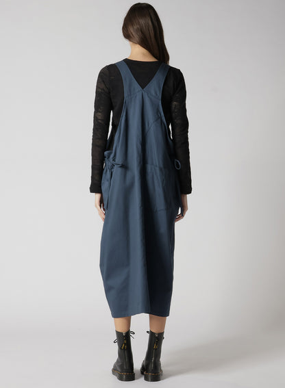 [Y's BORN PRODUCT] COTTON TWILL SIDE STRAP DRESS