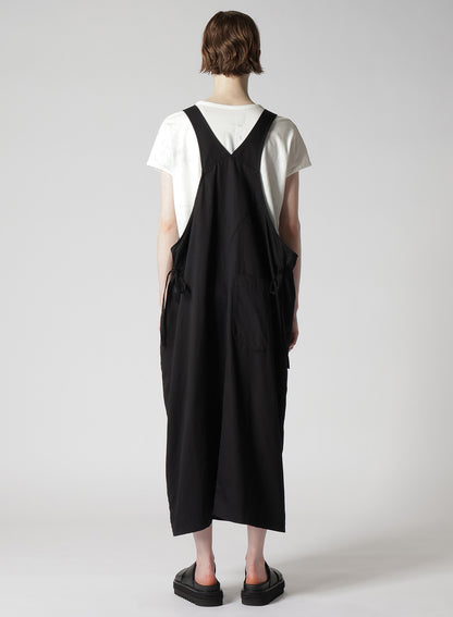 [Y's BORN PRODUCT] COTTON TWILL SIDE STRAP DRESS